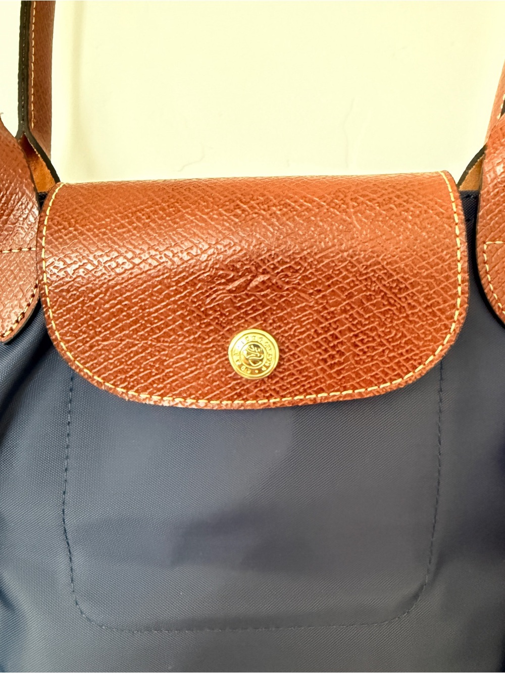 NWT | Le Pliage Original Medium Tote Bag | Navy - Picture 6 of 11